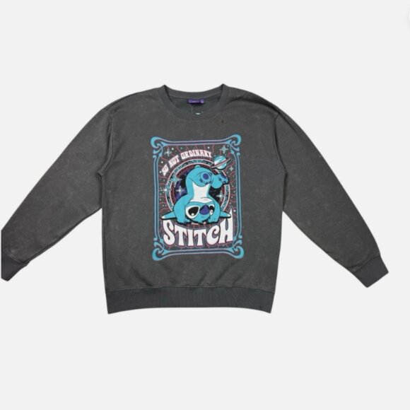Disney Lilo & Stitch So Not Ordinary Acid Wash Sweatshirt Size Small - Picture 2 of 6